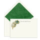 Elegant Note Cards with Engraved Peacock Feather Image 1 of 3